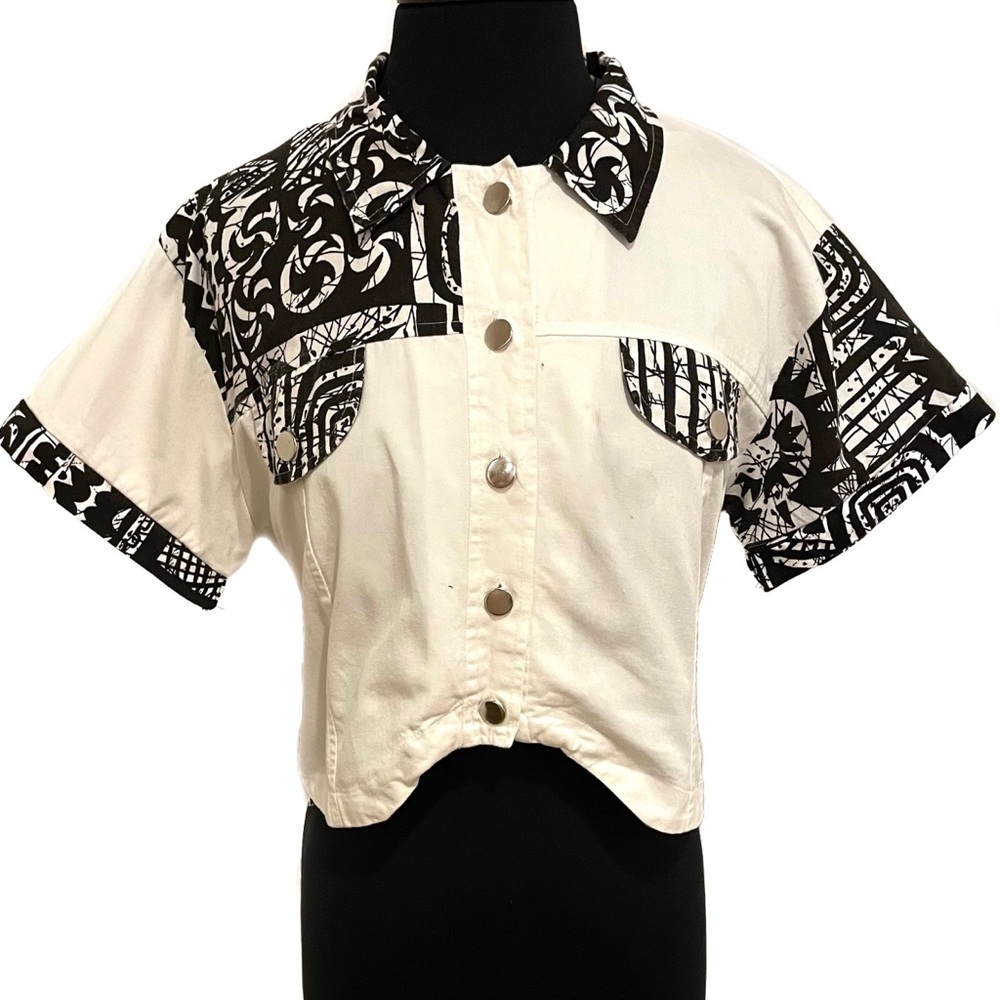 Vintage Abstract Western Blouse